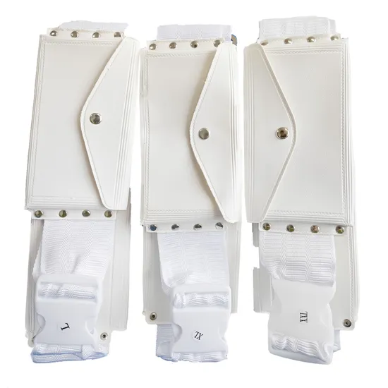 Factory Price White Hajj Belt Leather Hajj Bag with Plastic Buckle 