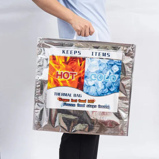 High Quality PE Material Takeaway Food Packaging Thermal Bag 