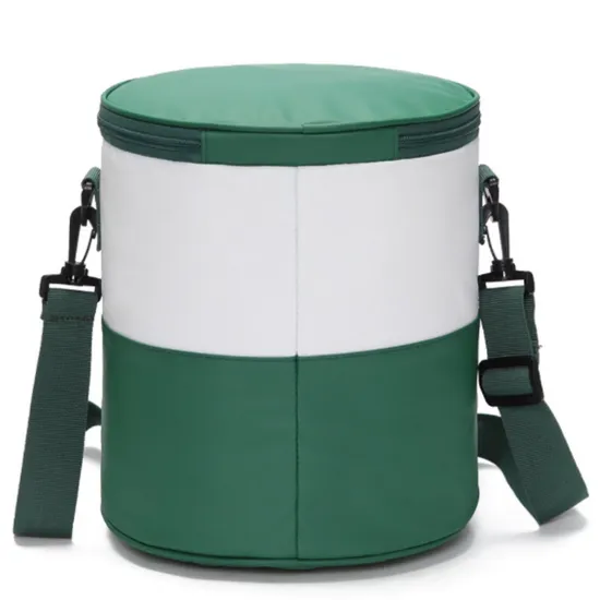 Cylindrical Thermal Insulation Bag Office Workers Thickened Large Capacity Portable Thermal Insulation Bag PEVA Aluminum Film Fresh