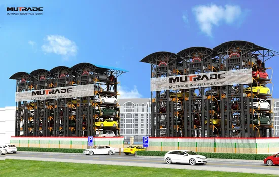 Puzzle Parking Vertical Carousel Storage Vertical Rotray Parking Lot 